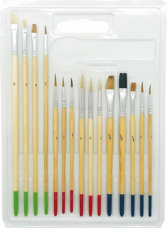 Künstlerpinsel-Set, 15-teilig