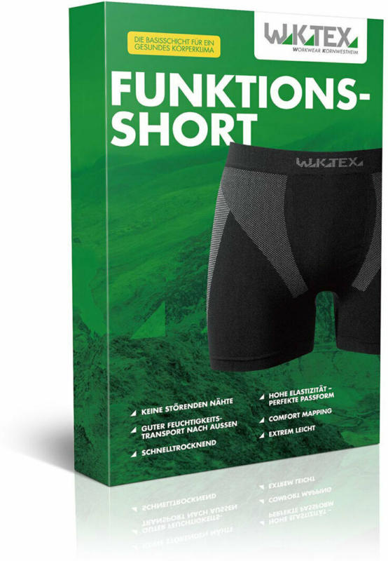 Funktions-Short, mit Merinowolle, grau, Gr.XL XL