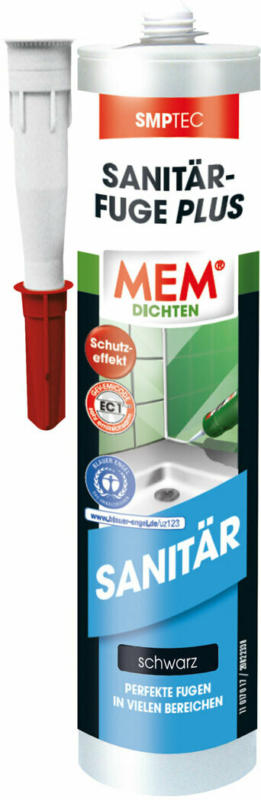 Sanitär-Fuge „PLUS“, schwarz, 290 ml schwarz