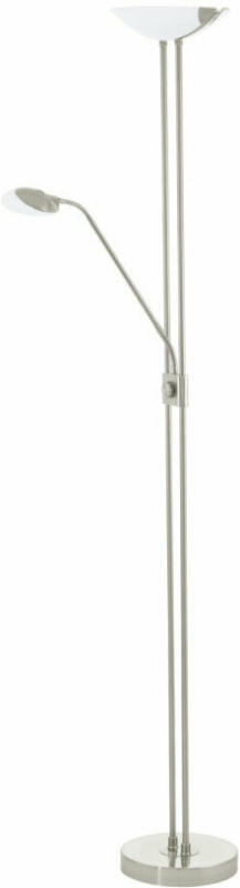 LED-Stehleuchte Baya, nickel