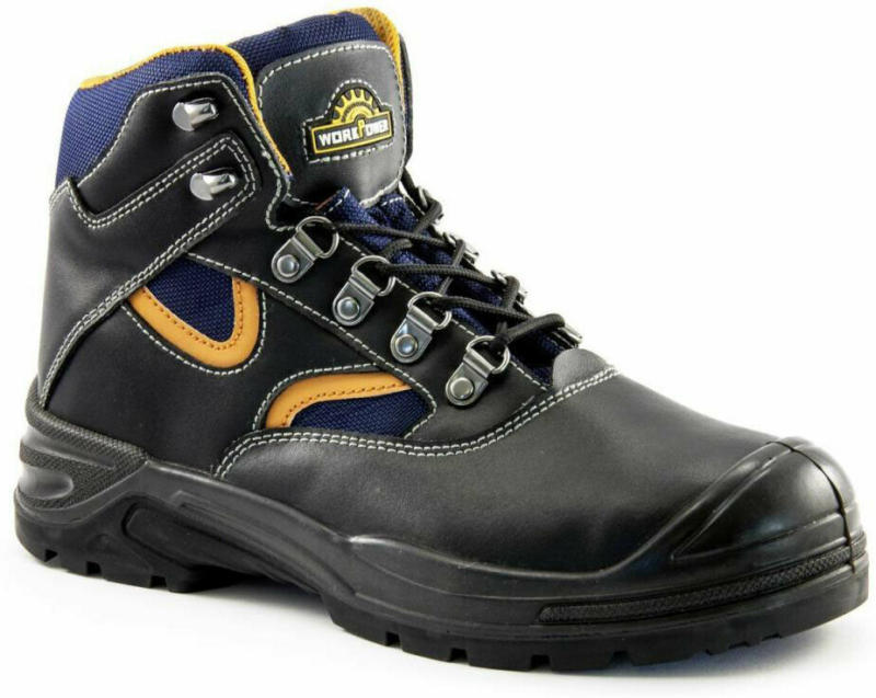Sicherheitsstiefel, S3, schwarz-orange, Gr. 43