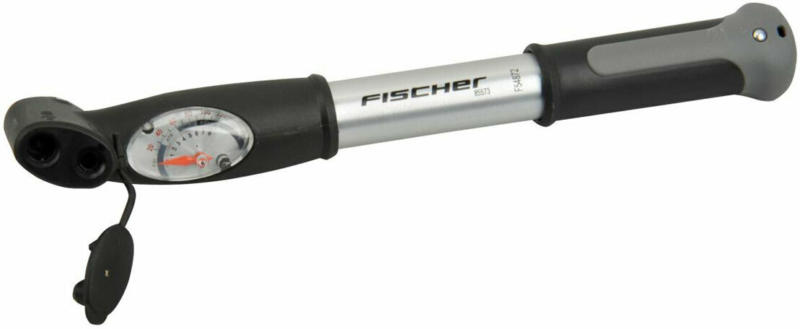 Mini-Pumpe, mit Doppelhub Duokopf, silber