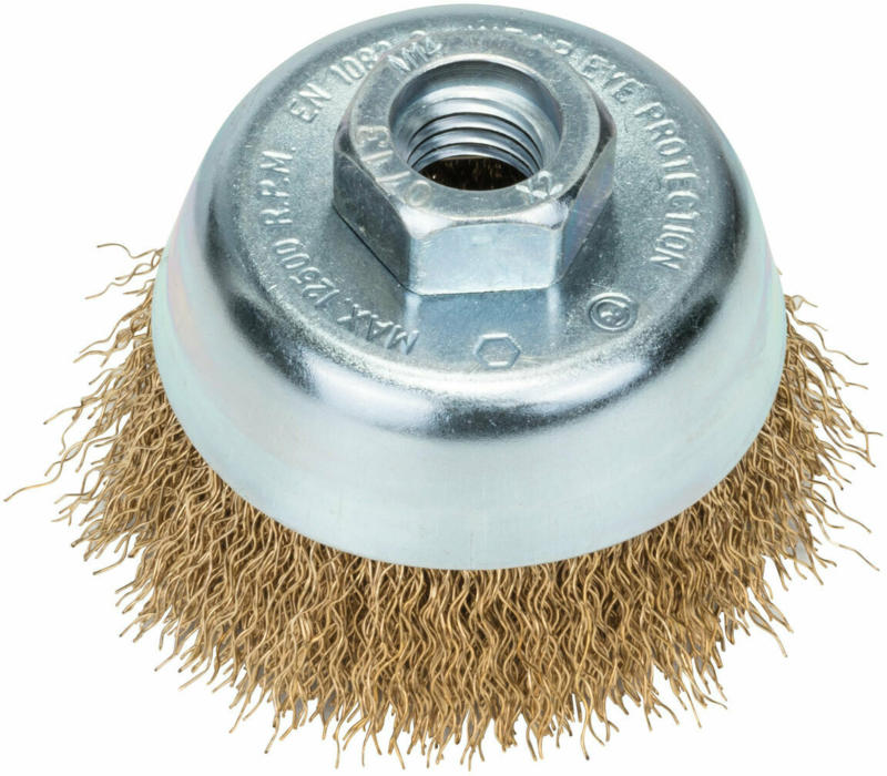 Topfbürste 70mm M14, gewellter Draht