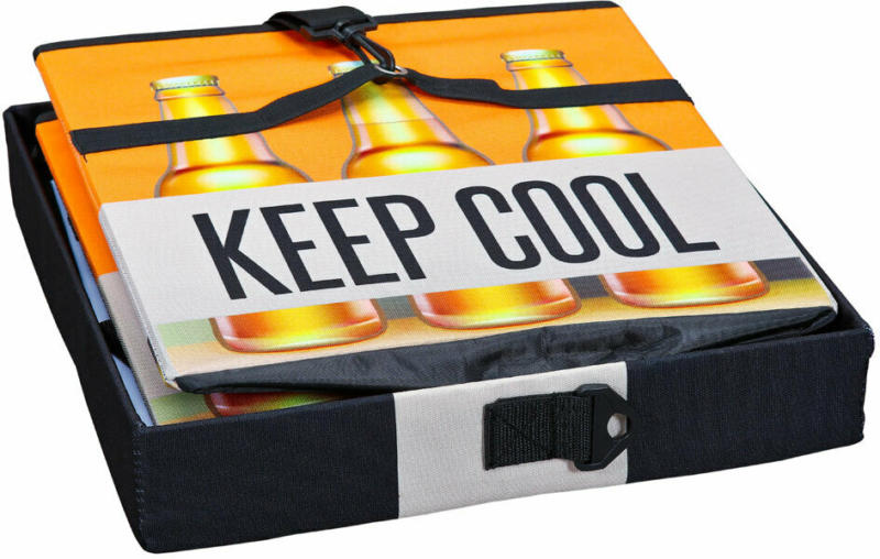 Faltkiste „Fanbox II“, Bier, 37x36x37 cm
