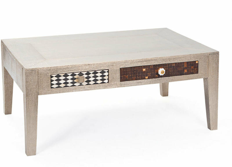 Couchtisch „Noida“, mit 2 Schubladen, 110x45x70 cm