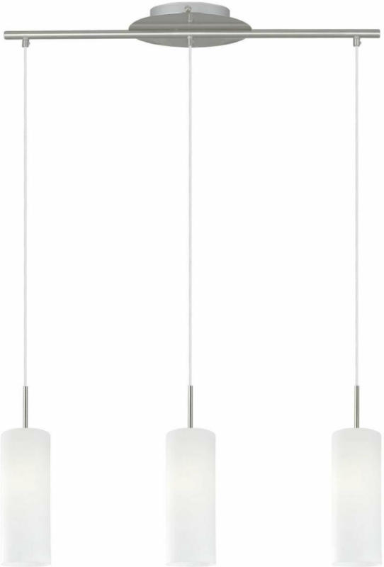 LED-Hängeleuchte „Elluno-C“, nickel-matt/weiß, 3 Stück 3