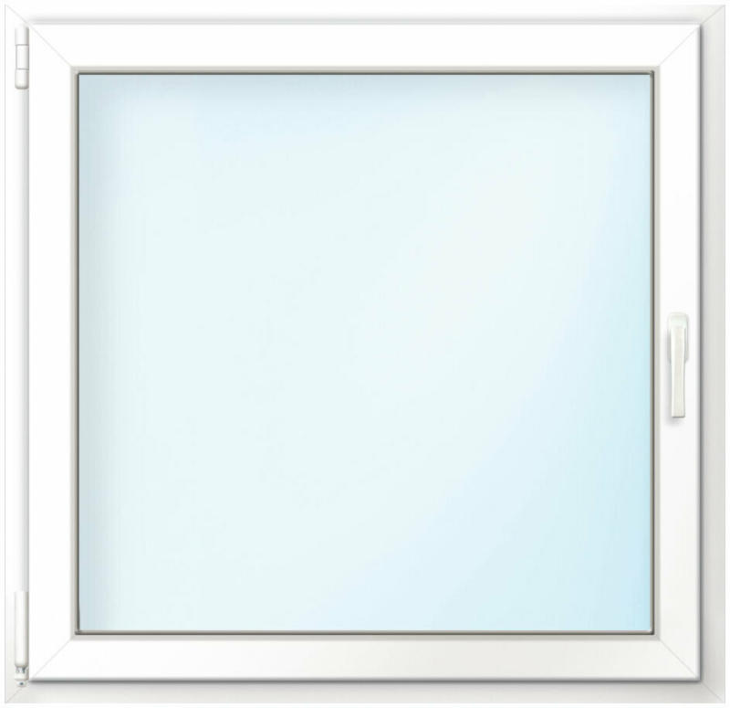 Wärmeschutz-Fenster „76/3“, 100x100 cm, weiß, Anschlag links