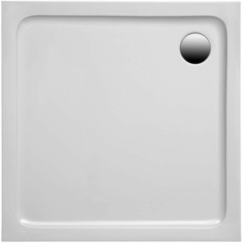 Quadratische Brausetasse, 90x90x3 cm, weiß
