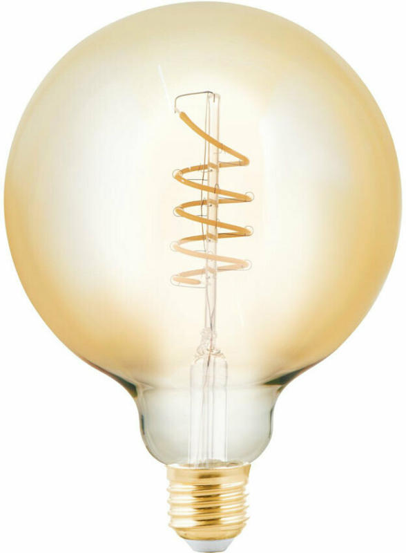 LED-Leuchtmittel, E27, G125, 4W, amber 4 W | G125 | amber