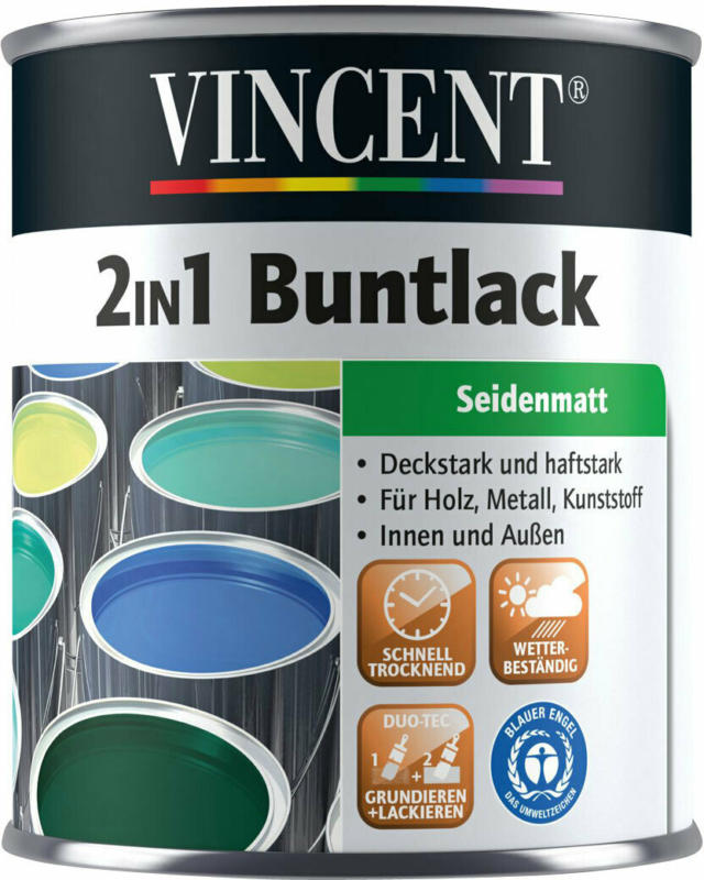 2in1 Buntlack „Schokobraun“, Seidenmatt, 0,75 L 0,75 L | Seidenmatt