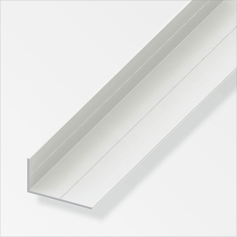Winkel, 23,5x43,5mm, 1m, ungleichschenklig, weiß