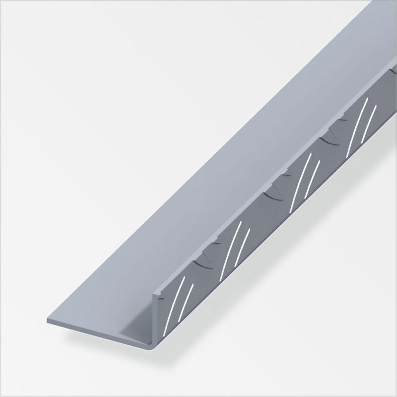 Riffelblechwinkel, 23,5x43,5mm, 1m, blank