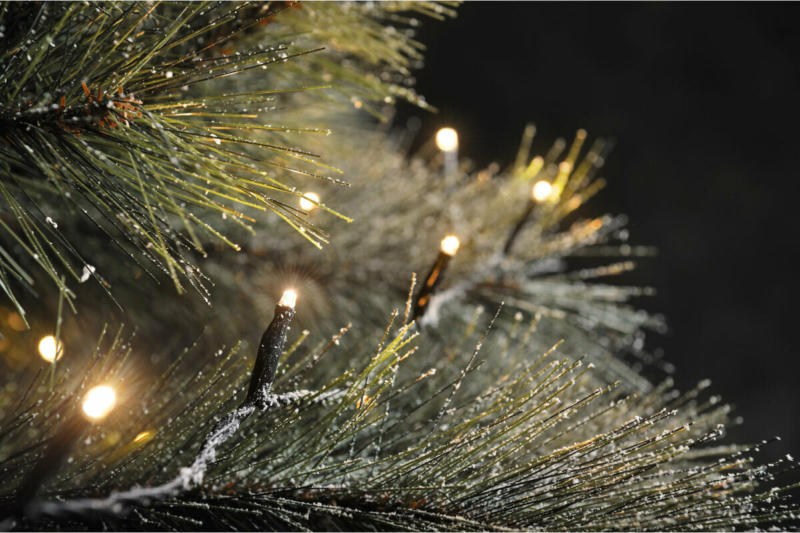 Micro-LED-Lichterketten, 100 Dioden, bernsteinfarben