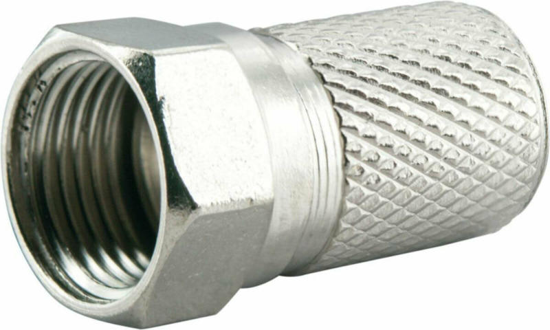 F-Stecker, 8 mm, 10 Stück 10 Stück