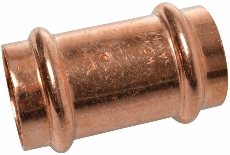 Verbindungsstück, Pressfitting für Kupfer, 15 mm, V-Kontur, 10 St. 15 mm | 10