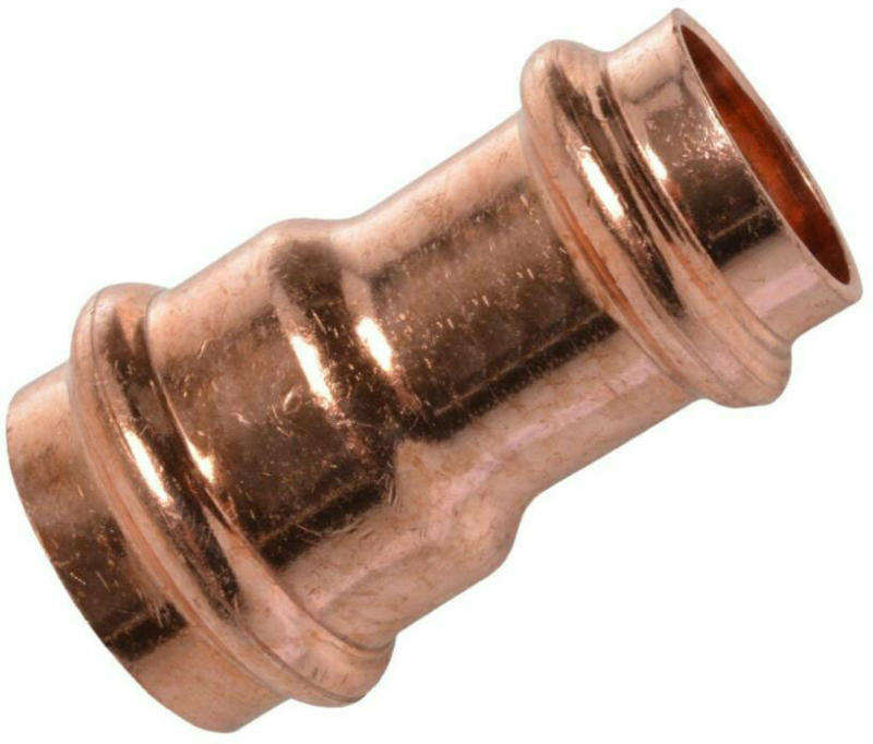 Verbindungsstück, reduzierend, Pressfitting für Kupfer, 18x15 mm, V-Kontur 18x15 mm