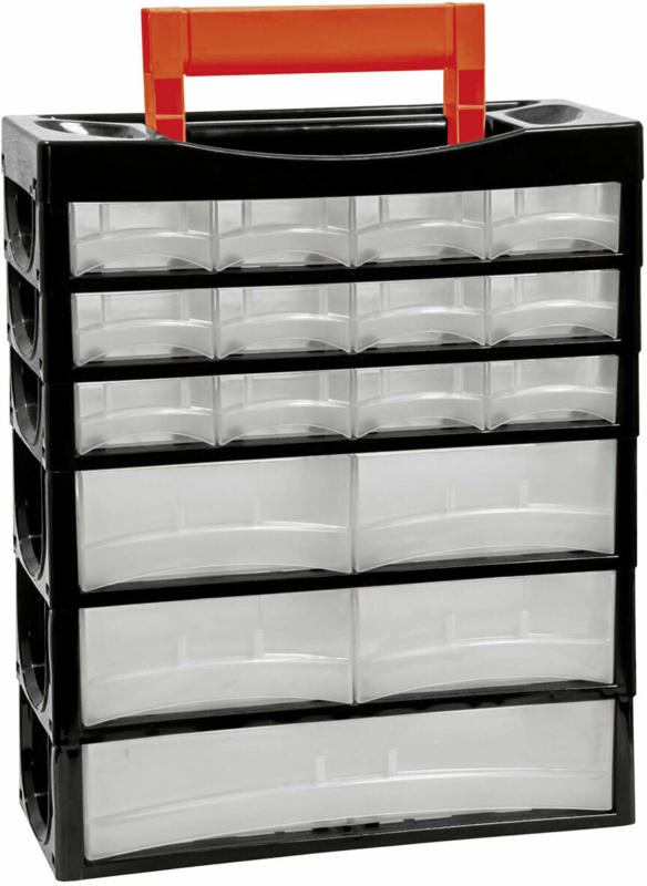 Kunststoffmagazin „Sortus CD P 17“, schwarz
