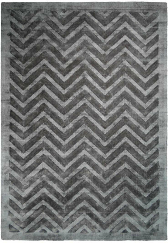 Kurzflorteppich „Luxury 410“ Grau/Anthrazit, 120x170cm 120x170 cm