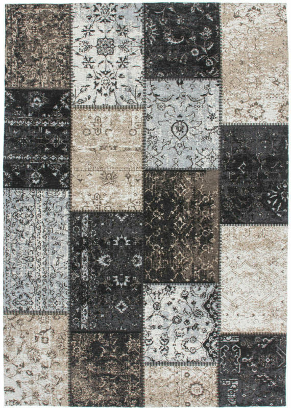 Vintage-Teppich „Cambodia - Phnom Penh“, silber 80x150 cm