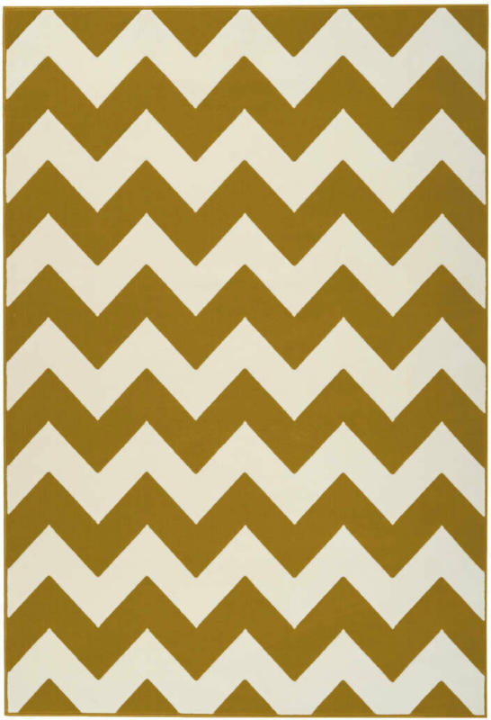 Konturenschnitt-Teppich „Manolya 2095“, elfenbein/gold 200x290 cm