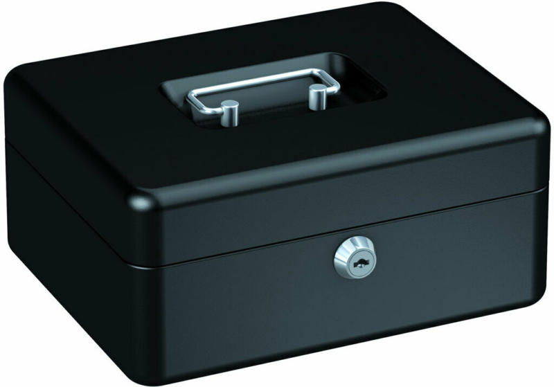 Geldkassette „GK 10“, 9x20x16cm, schwarz schwarz