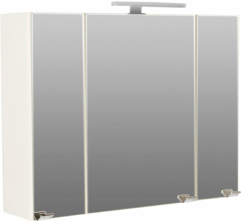 Spiegelschrank „Homeline“ 90 cm, weiß, mit LED Lampe 90 cm | weiß
