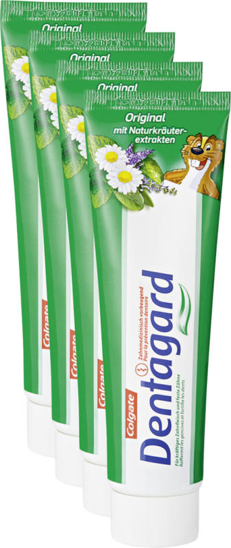 Colgate Zahnpasta Dentagard Original, 4 x 100 ml