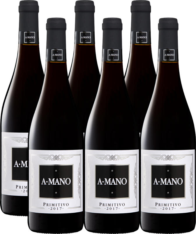 A Mano Primitivo di Puglia IGT, 2020, Puglia, Italia, 6 x 75 cl