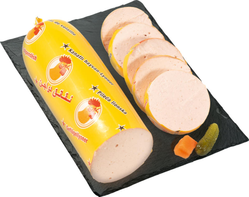 Salsiccia di Lione di pollame Denner, 600 g