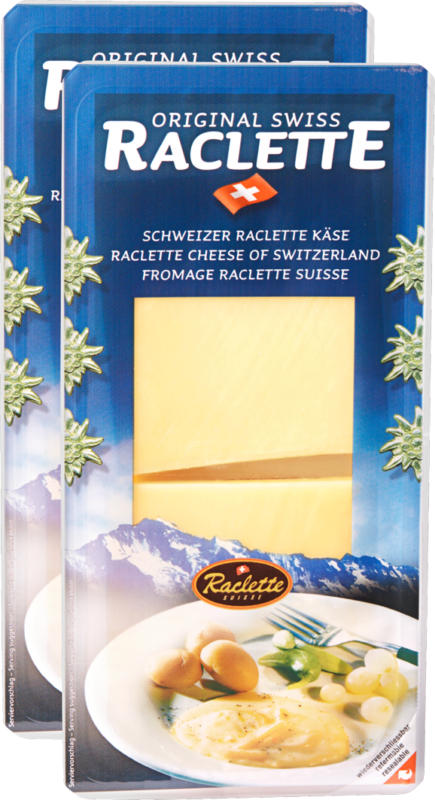 Original Swiss Raclette, a fette, 2 x 500 g