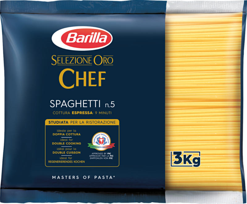 Spaghetti n. 5 Barilla, Selezione Oro Chef, 3 kg