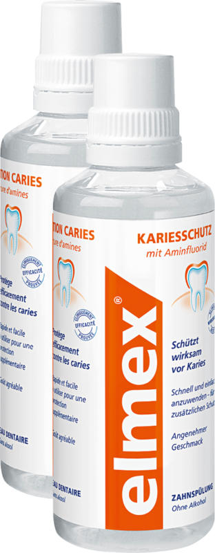 Eau dentaire Elmex, Protection Caries, 2 x 400 ml