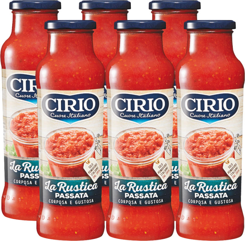 Passata La Rustica Cirio, 6 x 680 g