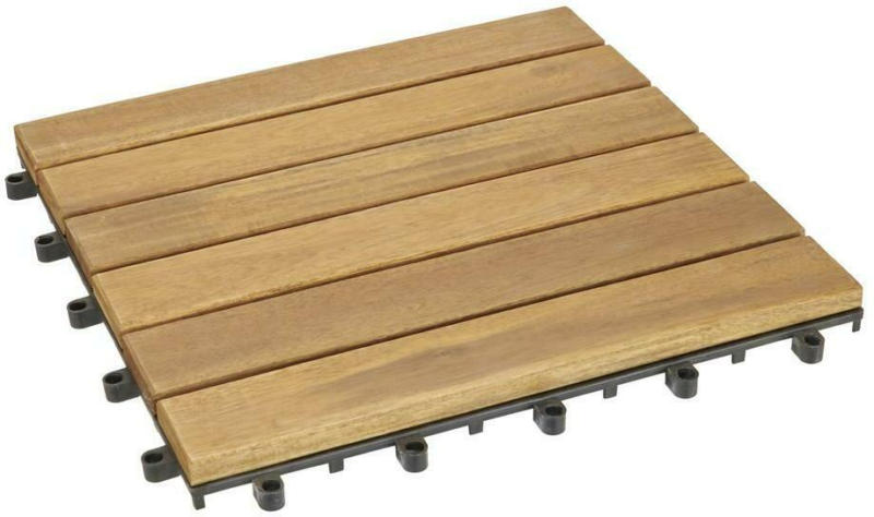 Terrassenfliese Rudi 30x30 cm Akazienholz