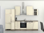 Möbelix Küchenzeile Eico mit Geräten 310 cm Magnolie/Eiche Dekor