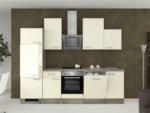 Möbelix Küchenzeile Eico mit Geräten 280 cm Magnolie/Eiche Dekor