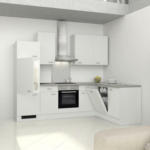 Möbelix Küchenzeile Wito ohne Geräte 280 cm Weiß Modern