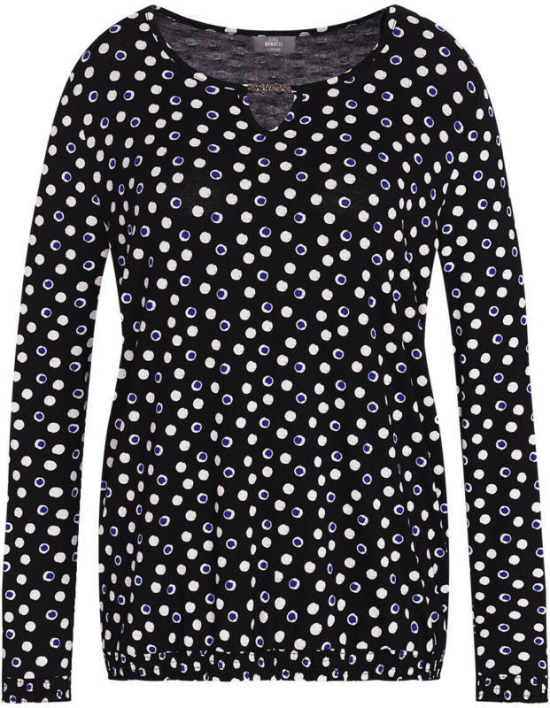 Damen Langarmshirt mit Ballonsaum (Nur online)