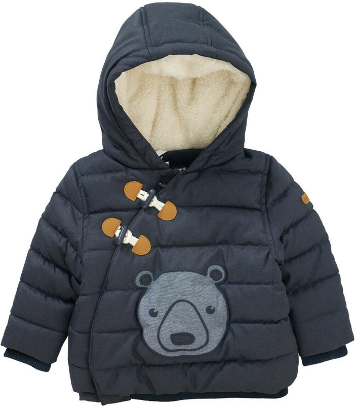 Baby Winterjacke mit Bären-Applikation