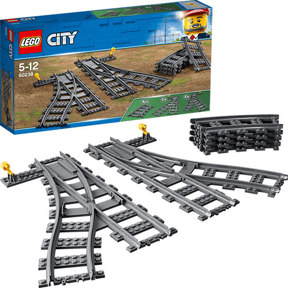 LEGO 60238 Weichen Bausatz, Mehrfarbig