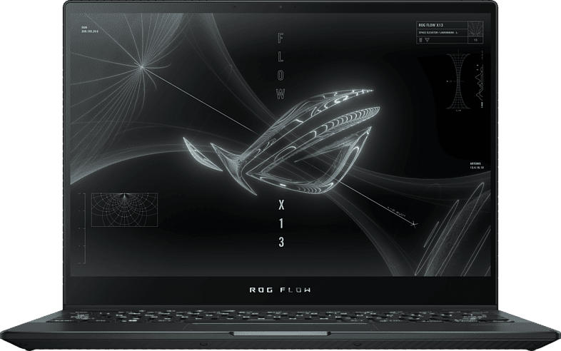 ASUS ROG Flow X13 GV301QH-K6034T, Gaming NoteBook mit 13.4 Zoll Display, Ryzen 7 Prozessor, 16 GB RAM, 512 GB SSD, GeForce® N18P-G61-A, Off Black