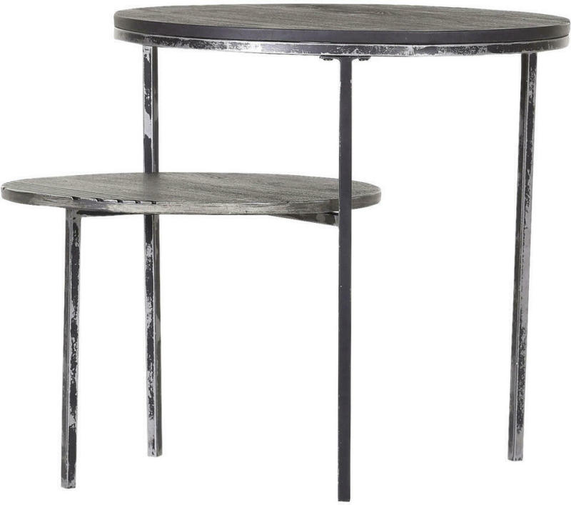 Beistelltischset in Holz, Metall 56/45/56/45/45/35 cm