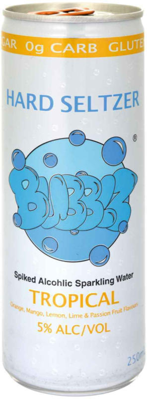 Hard Seltzer Bubblz - Tropical 25 cl - 24 pezzi