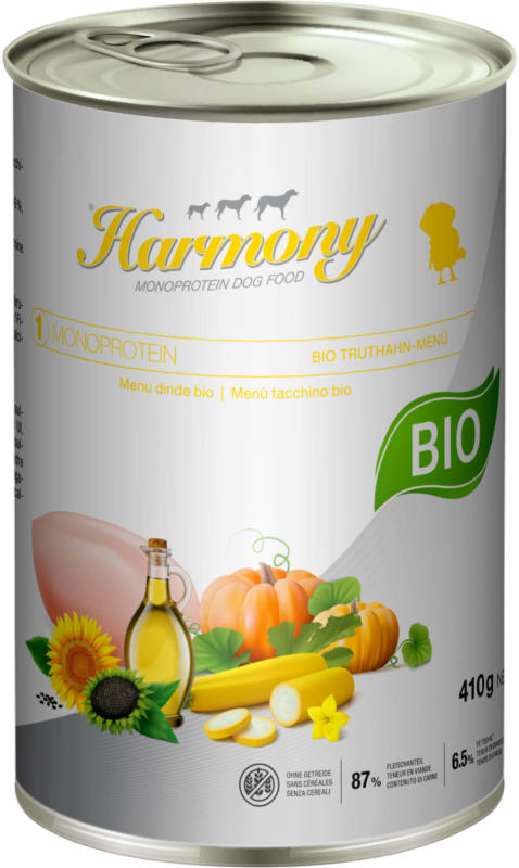 Harmony Dog Monoprotein Bio Truthahn 410g