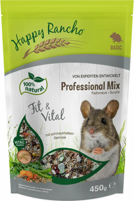Happy Rancho Professional Mix Farbmausfutter 450g