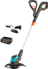 GARDENA EasyCut 23/18V P4A Set - Akku Rasentrimmer (Schwarz/Blau)
