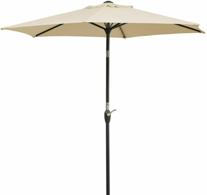 Sonnenschirm „Bilbao“ Ø220 cm, natur natur