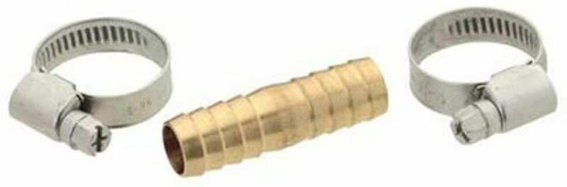 Schlauchverbinder mit 2 Klemmen ¾", Messing