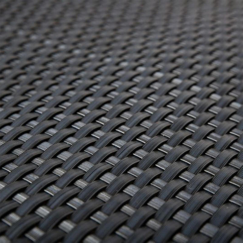 Polyrattan Balkonsichtschutz 90x300 cm, Anthrazit Anthrazit