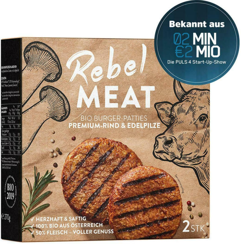 Rebel Meat Bio Burger-Patties
